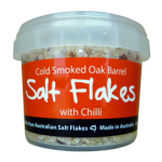 Cold Smoked Oak Barrel Salt Flakes with Chilli